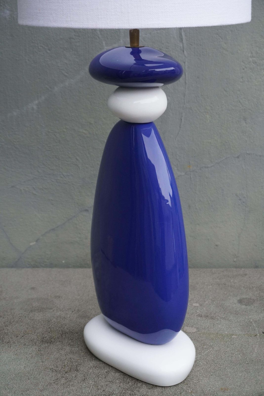 Large Ceramic Lamp By Francois Chatain photo vinterior