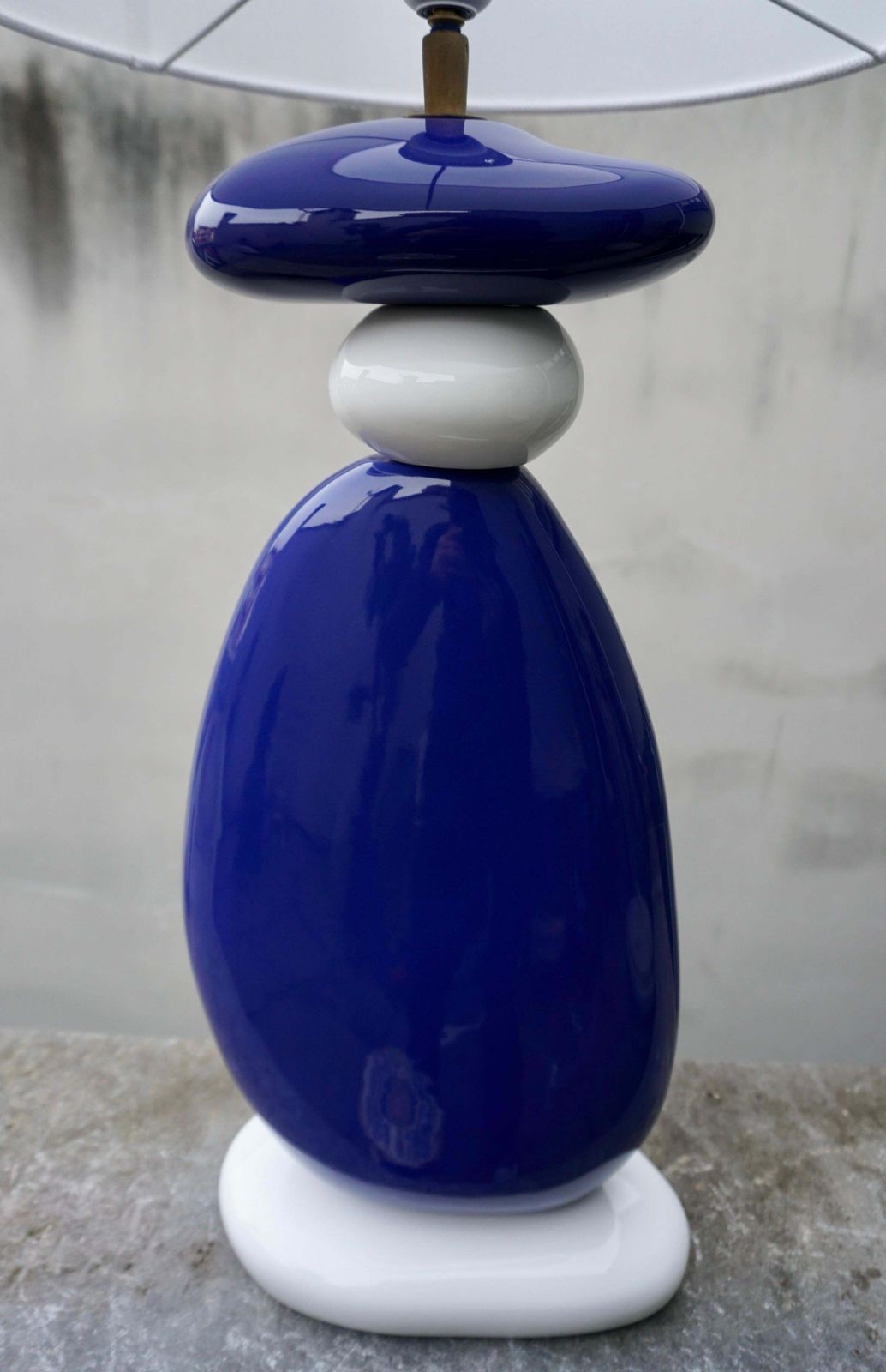 Large Ceramic Lamp By Francois Chatain photo buy