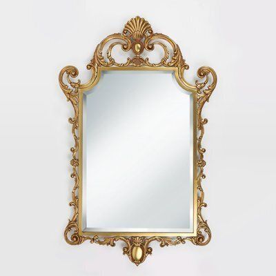 20th Century Louis XV French Copper Beveled Wall Mirror, 1950s