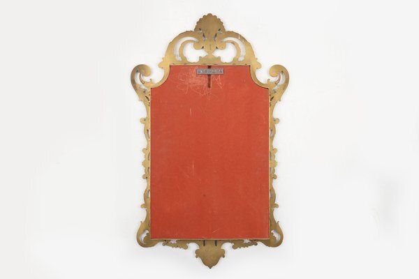 photo for sale 20th Century Louis XV French Copper Beveled Wall Mirror, 1950s