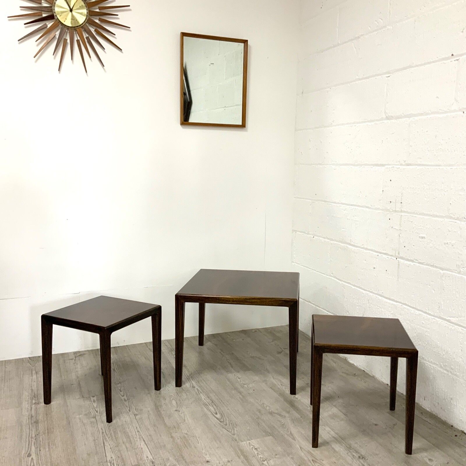 Mid Century Danish Rosewood Side Tables And Coffee Table For Cfc Silkeborg photo furniture
