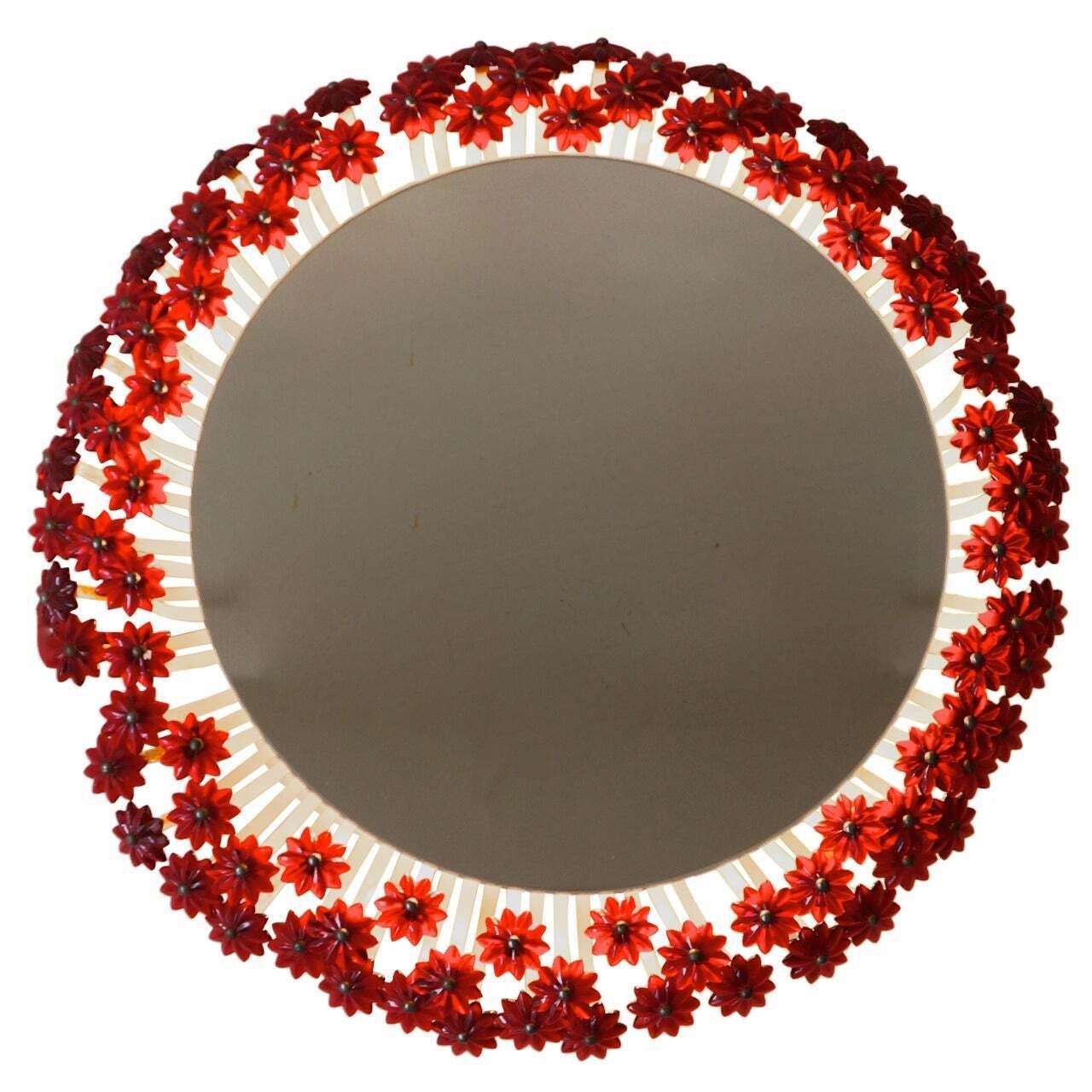 Mid Century Modern Round Mirror By Emil Stejnar For Rupert Nikoll, Austria