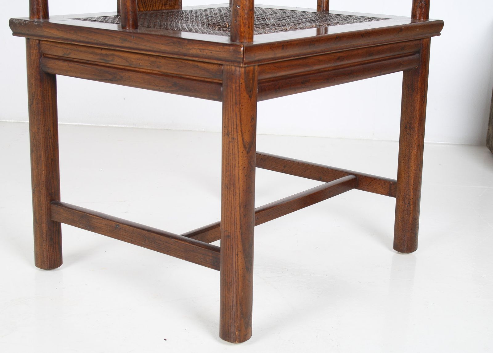 Furniture An Antique Chinese Horseshoe Hongmu Late Qing Chair photo