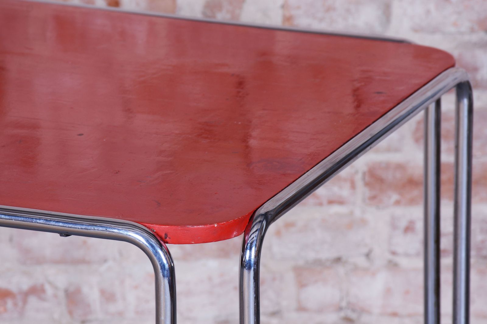 Restored Art Deco Dining Table, By Thonet, Chrome, Steel, Germany, 1930s photo 1600.0
