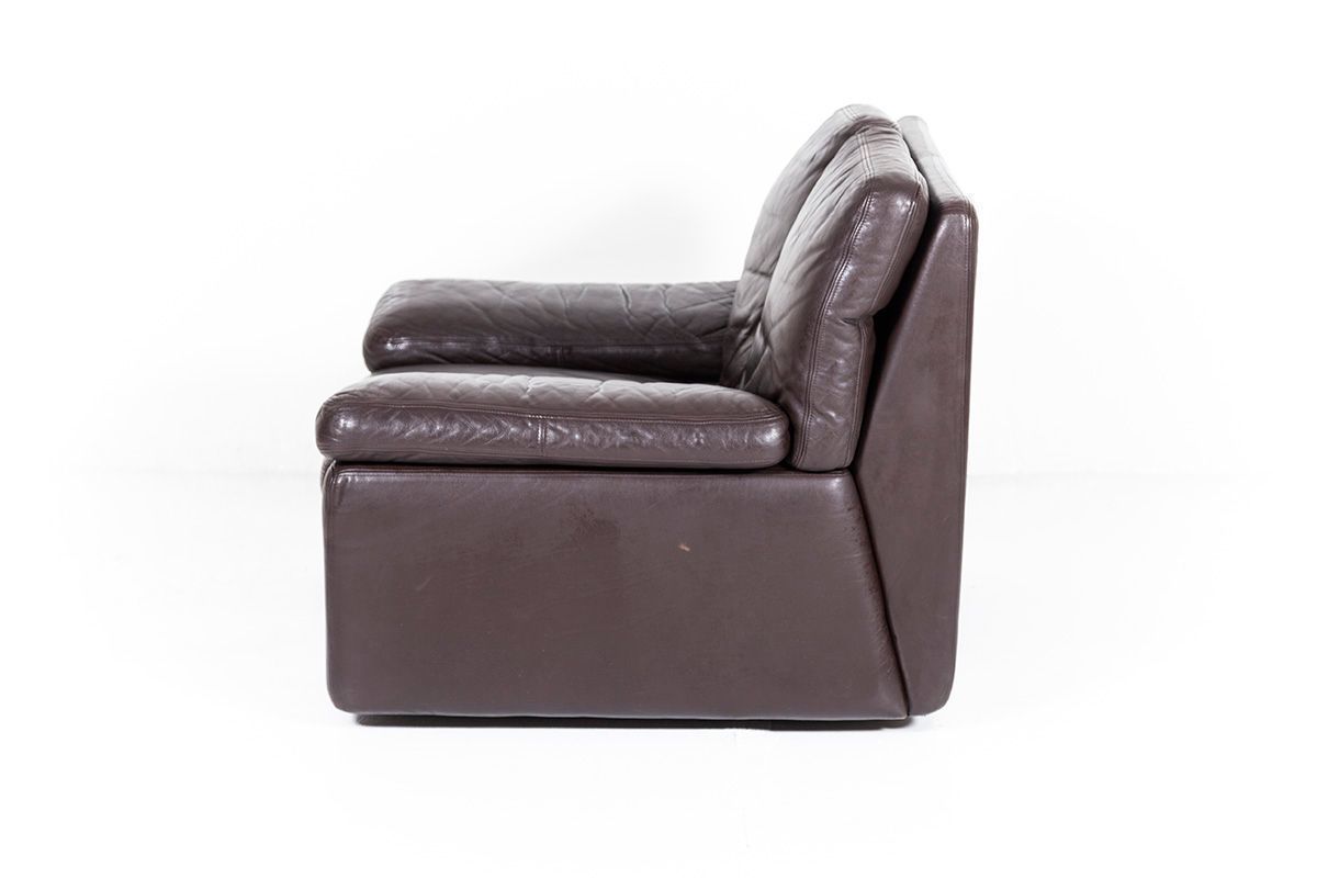 Italian Leather Bonheur Lounge Chair By Titiana Ammannati & Giampiero Vitelli For Brunati, 1970s photo Furniture