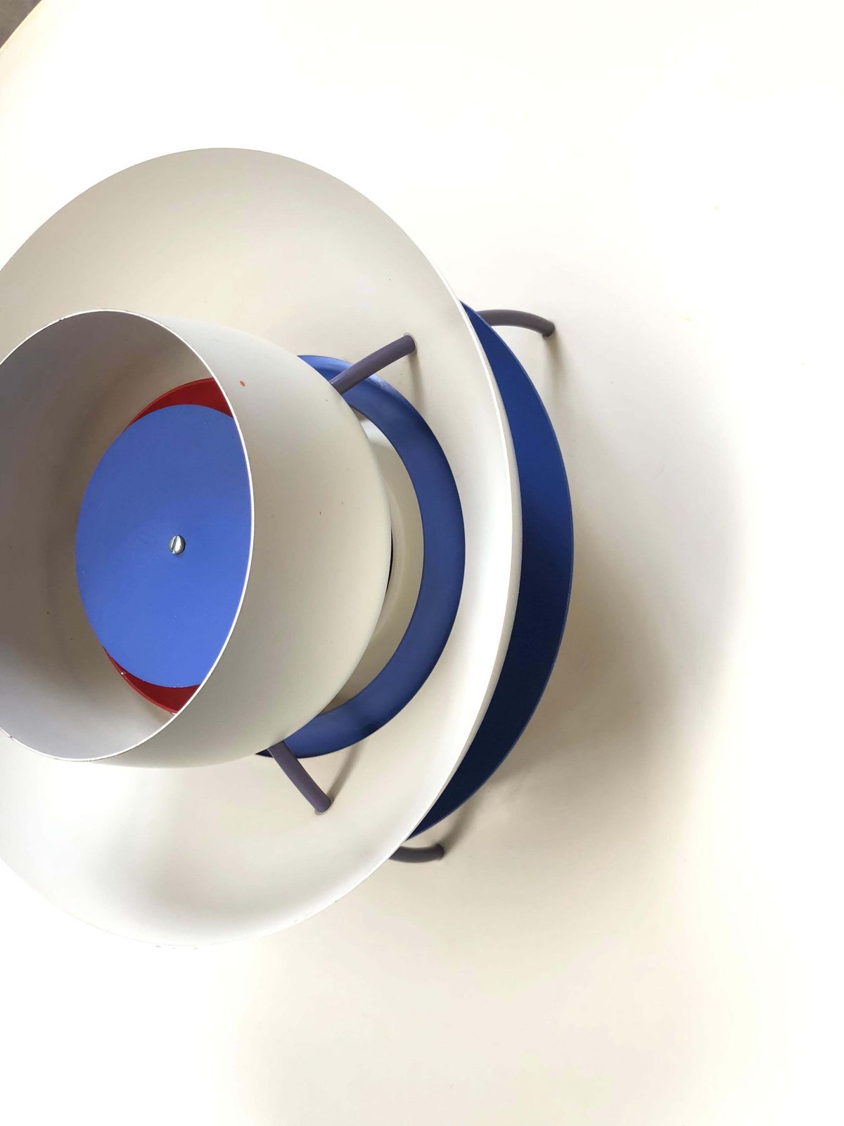 photo vinterior Iconic Vintage Ph5 Chandelier For Louis Poulsen Of Dk With Abstract Art Work