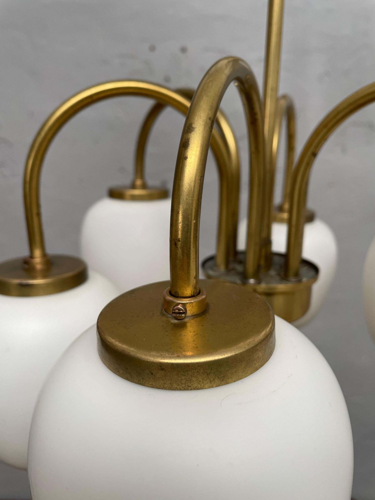 Danish Modernist 6 Arm Chandelier Pendant By Lyfa photo Lighting