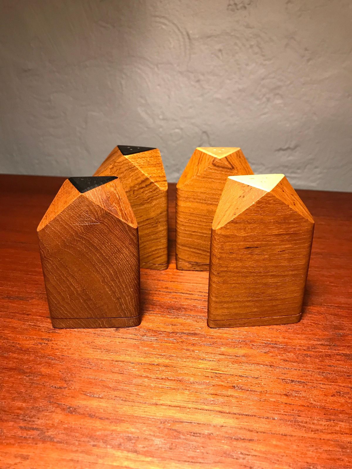 Home Decor Vintage Midcentury Salt And Pepper Shakers By Ehrenreich Of Denmark In Teak photo
