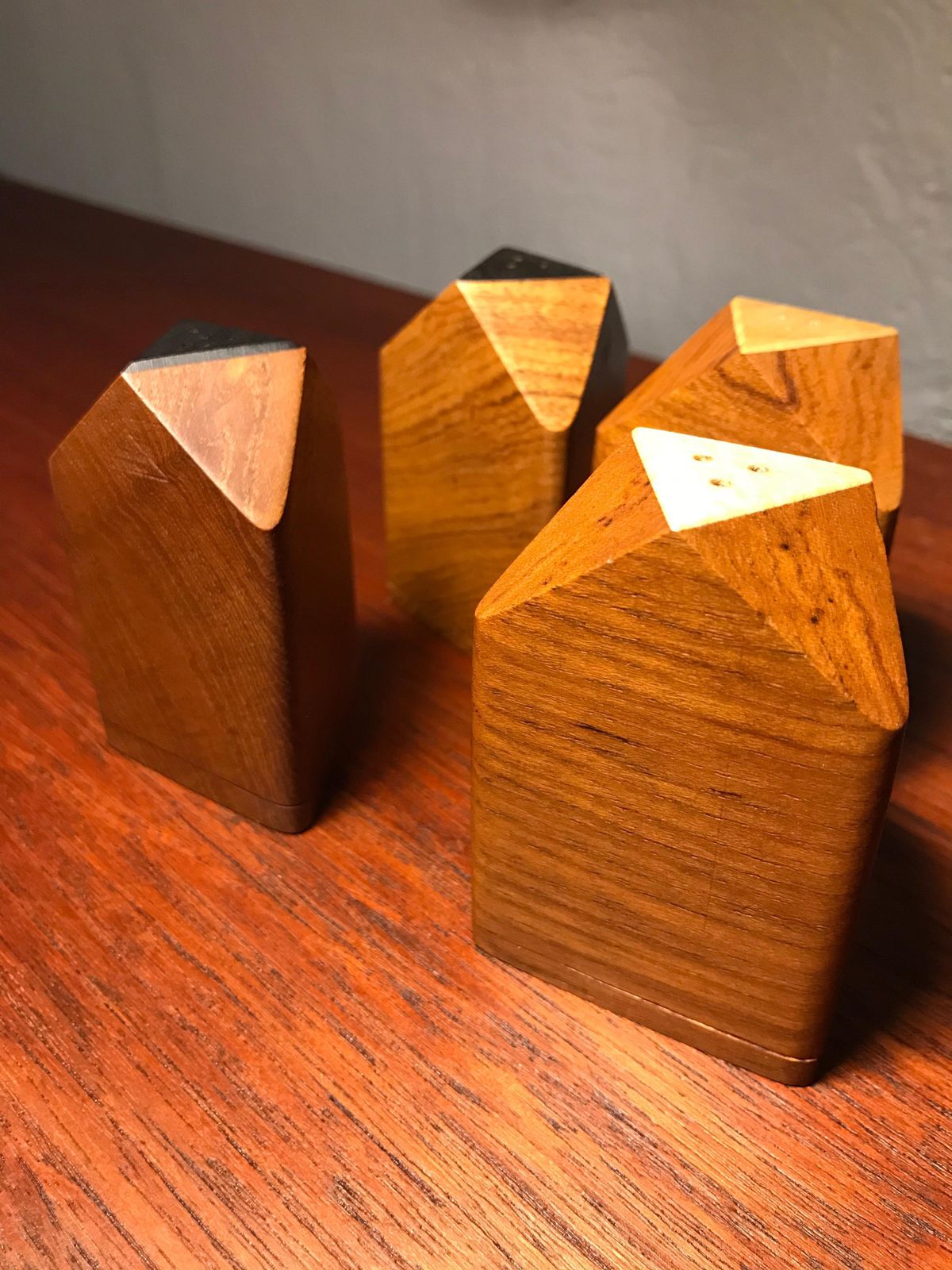 photo vinterior Vintage Midcentury Salt And Pepper Shakers By Ehrenreich Of Denmark In Teak