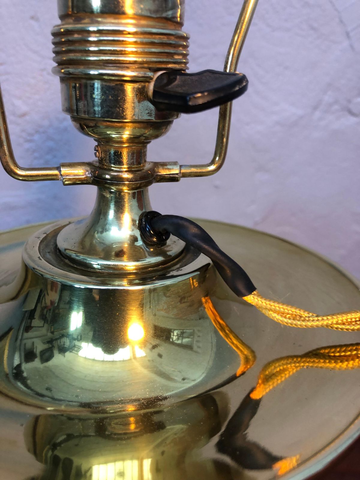 Lighting Antique Swedish Brass Oil Lampe By Böhlmarks Of Stockholm photo