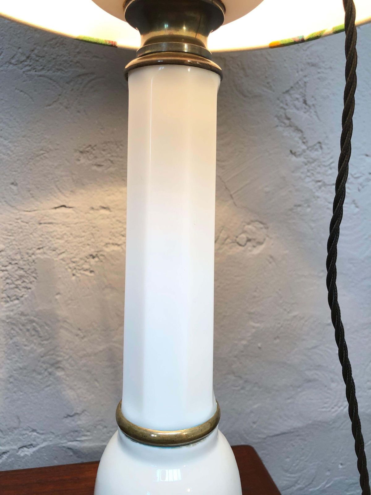 Large Antique Heiberg Porcelain Oil/Electric Table Lamp photo Lighting