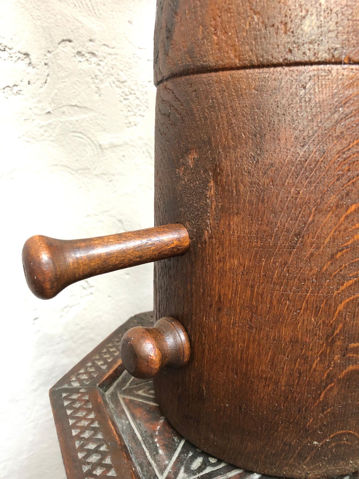 Truly Stunning Antique Wooden Hat Stretcher Stand Table Lamp photo Lighting