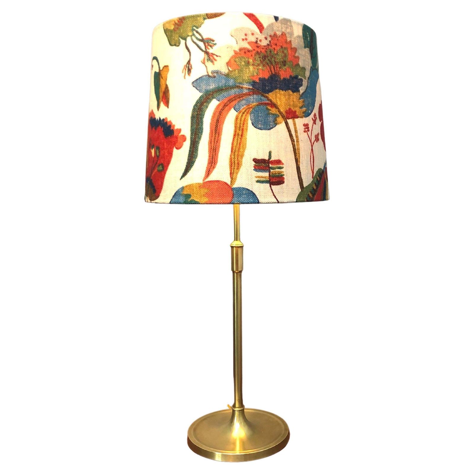 Vintage Pair Of Brass Table Lamps By Esben Klint For Le Klint From The 1950s