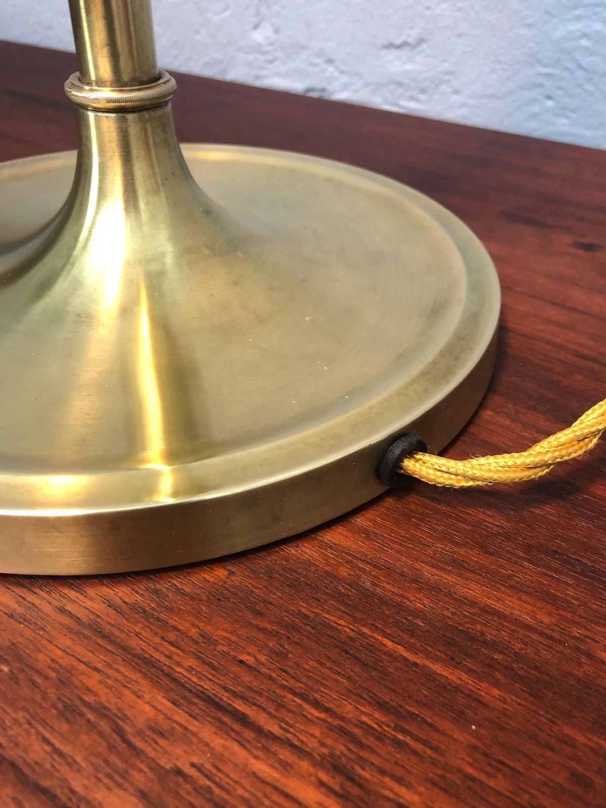Vintage Pair Of Brass Table Lamps By Esben Klint For Le Klint From The 1950s photo vintage