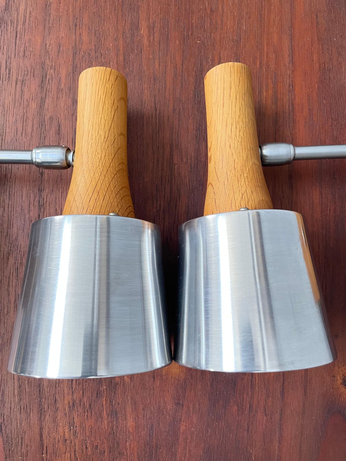 Lighting A Pair Of Mid Century Wall Lamps By Lyfa Of Denmark In Teak photo