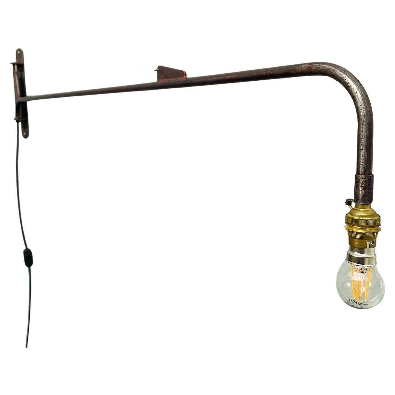 Iconic French Industrial Wall Lamp By Jean Prouve