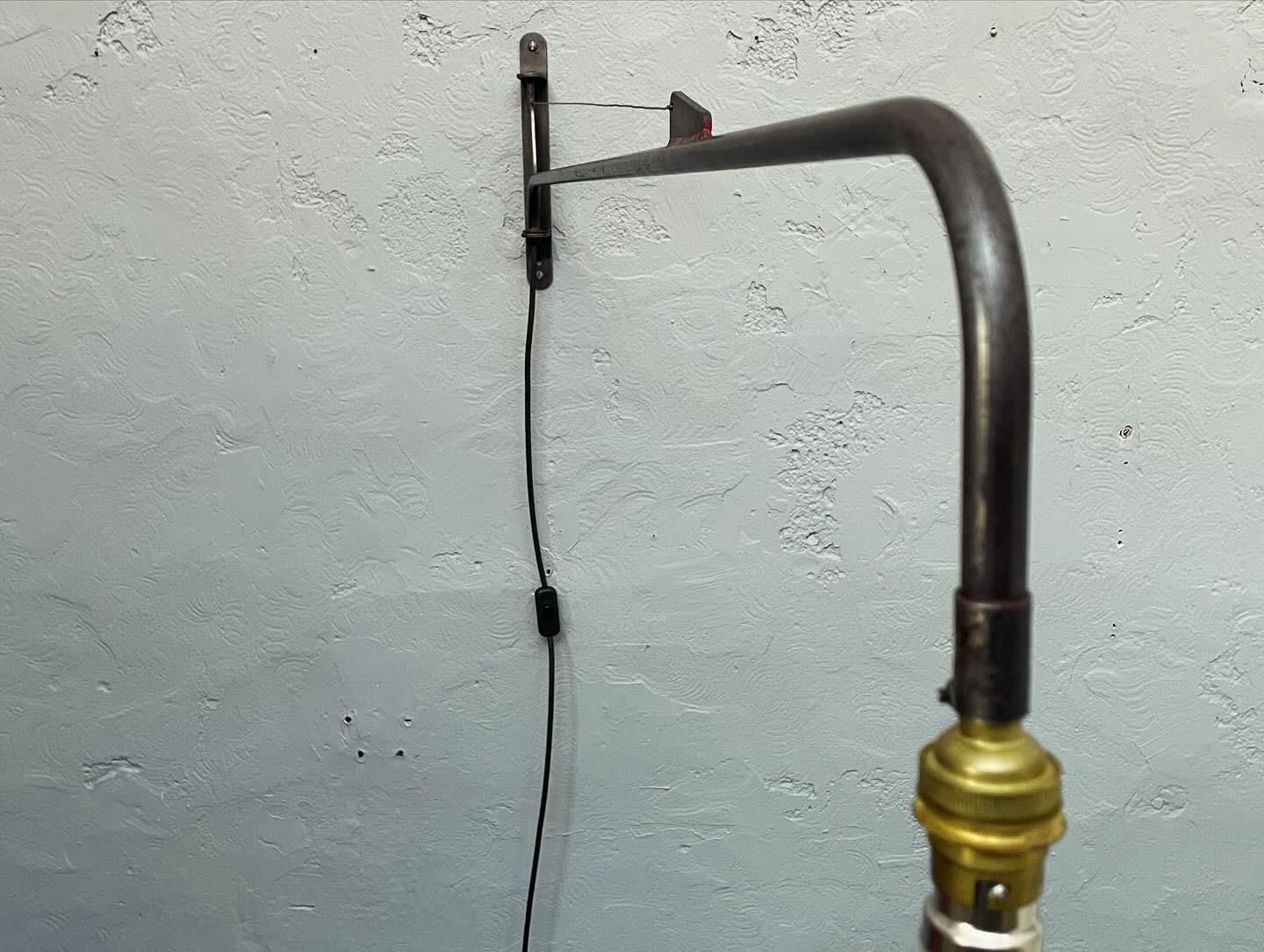 Iconic French Industrial Wall Lamp By Jean Prouve photo for sale