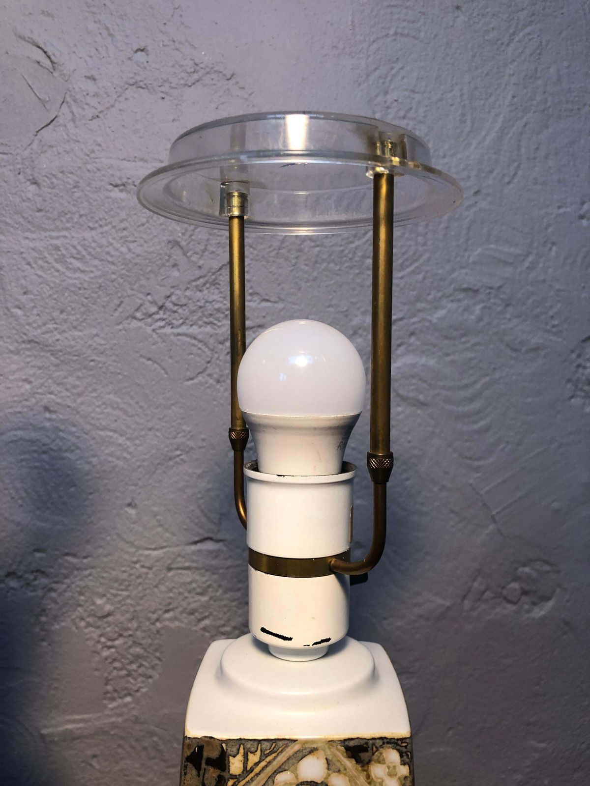 Pair Of Mid Century Ceramic Table Lamp By Nils Thorssen For Fog And Mørup photo Lighting
