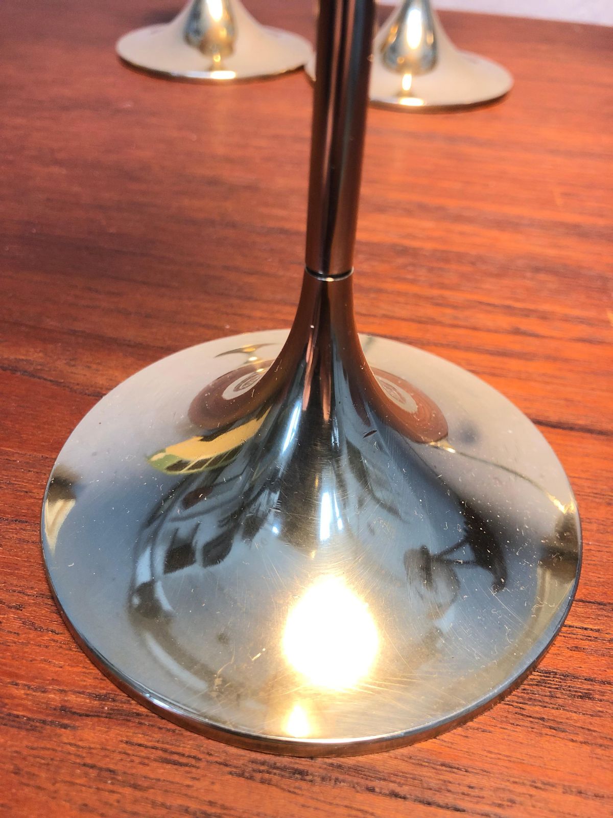 Home Decor Set Of 4 Mid Century Modern Brass Candle Holders By Torben ørskov Of Copenhagen photo