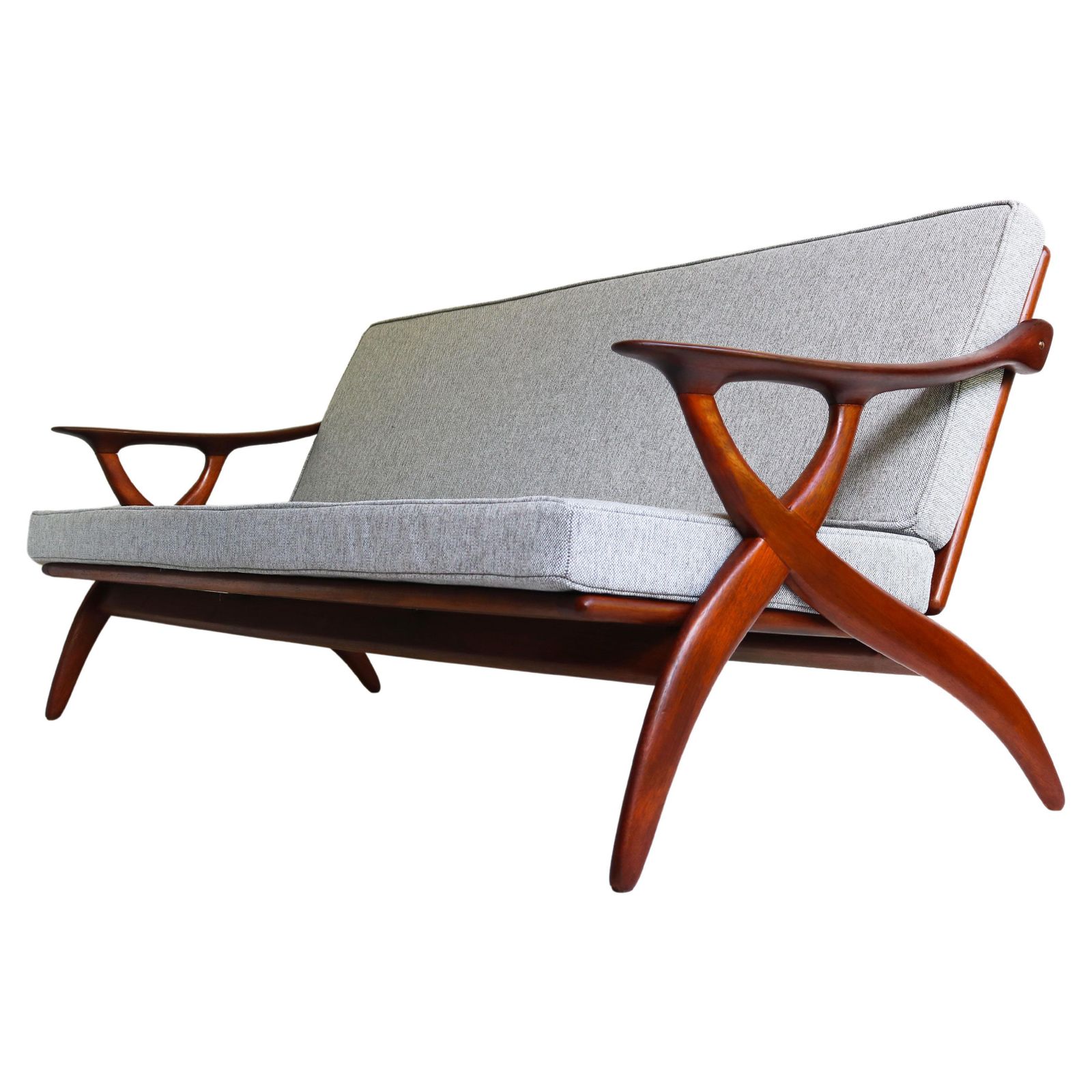 Vintage Nederlandse Design Sofa In Teak Van De Ster Gelderland – Mid Century Modern, 1950