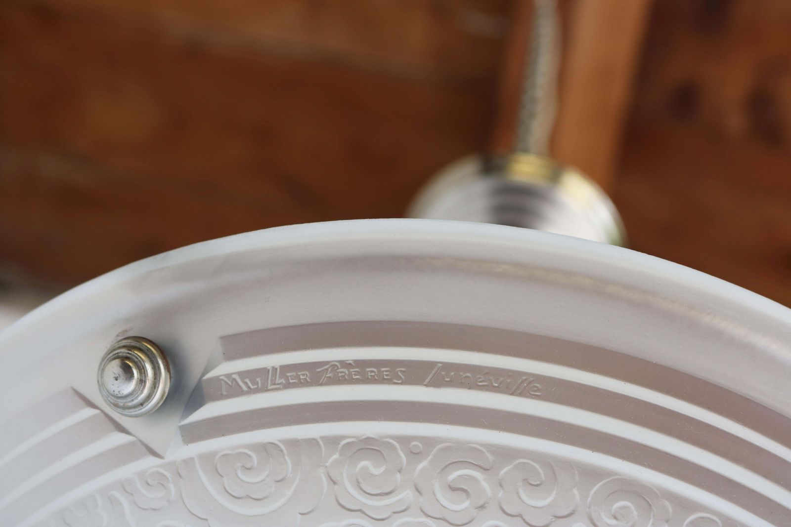 French Art Deco Chandelier By Muller Freres Luneville 1930 Pendant / Flush Mount photo 1616.0