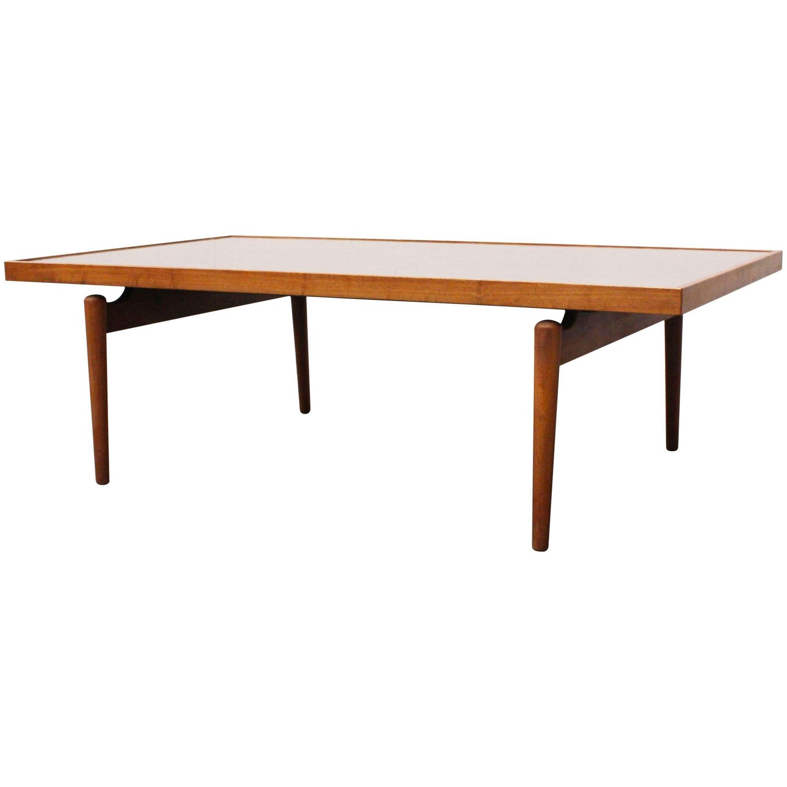 Midcentury Large Sculpted Metal And Teak Coffee Table By Heinz Lilienthal, 1970