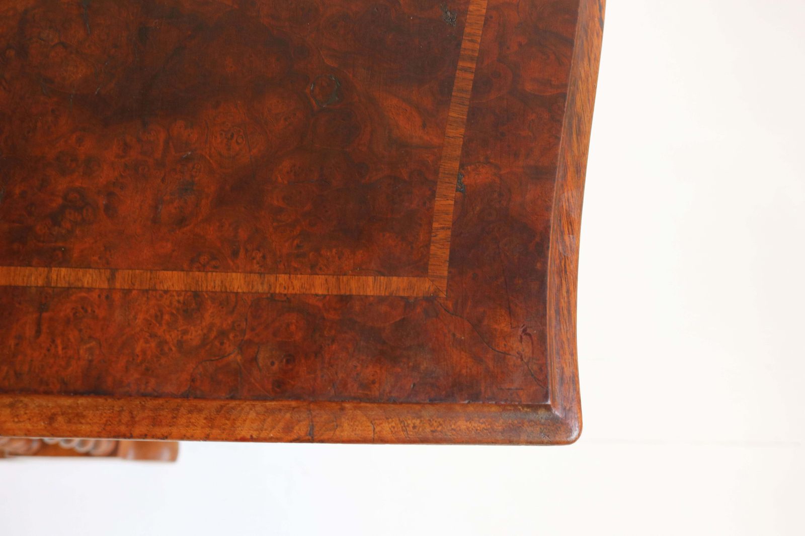 photo vinterior Antieke Engelse Barley Twist Klaptafel / Gate Leg Tafel, 19e Eeuw, Wortelhout