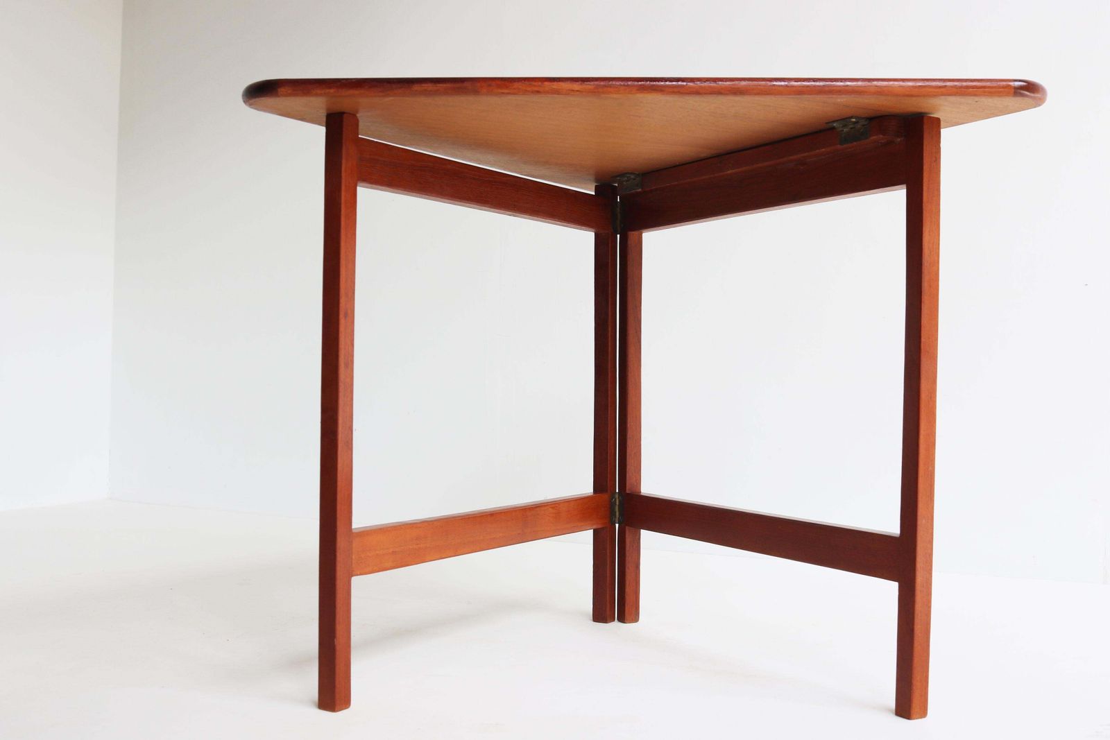 Danish Foldable Side Table In Teak Designed By Illum Wikkelsø For Cfc Silkeborg photo buy