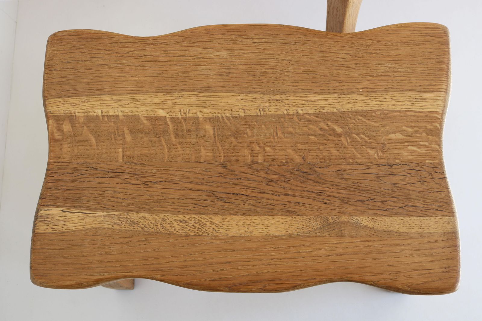 Set Of Brutalist Organic Nesting Tables Solid Oak European Free Form 1960 France photo buy