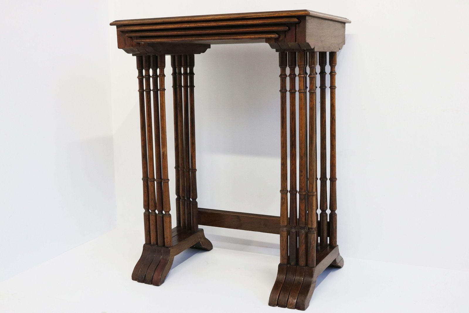 Antique Set Of French Japonisme Art Nouveau Nesting Tables 1890 Table Side Table photo 2469.0