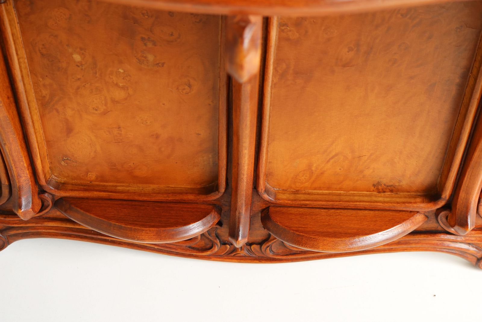 photo buy Rare Art Nouveau Wall Shelf By Eugene Gaillard France 1900 Jugendstil Walnut