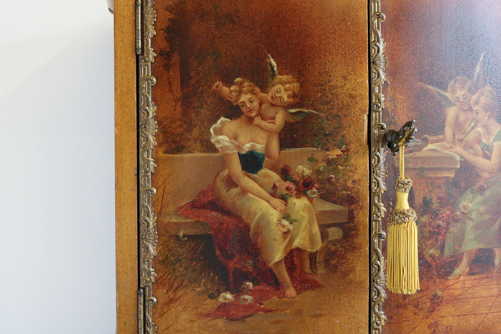 Italian Renaissance Dressing Table 19th Century Hand Painted By Müller Morten photo furniture