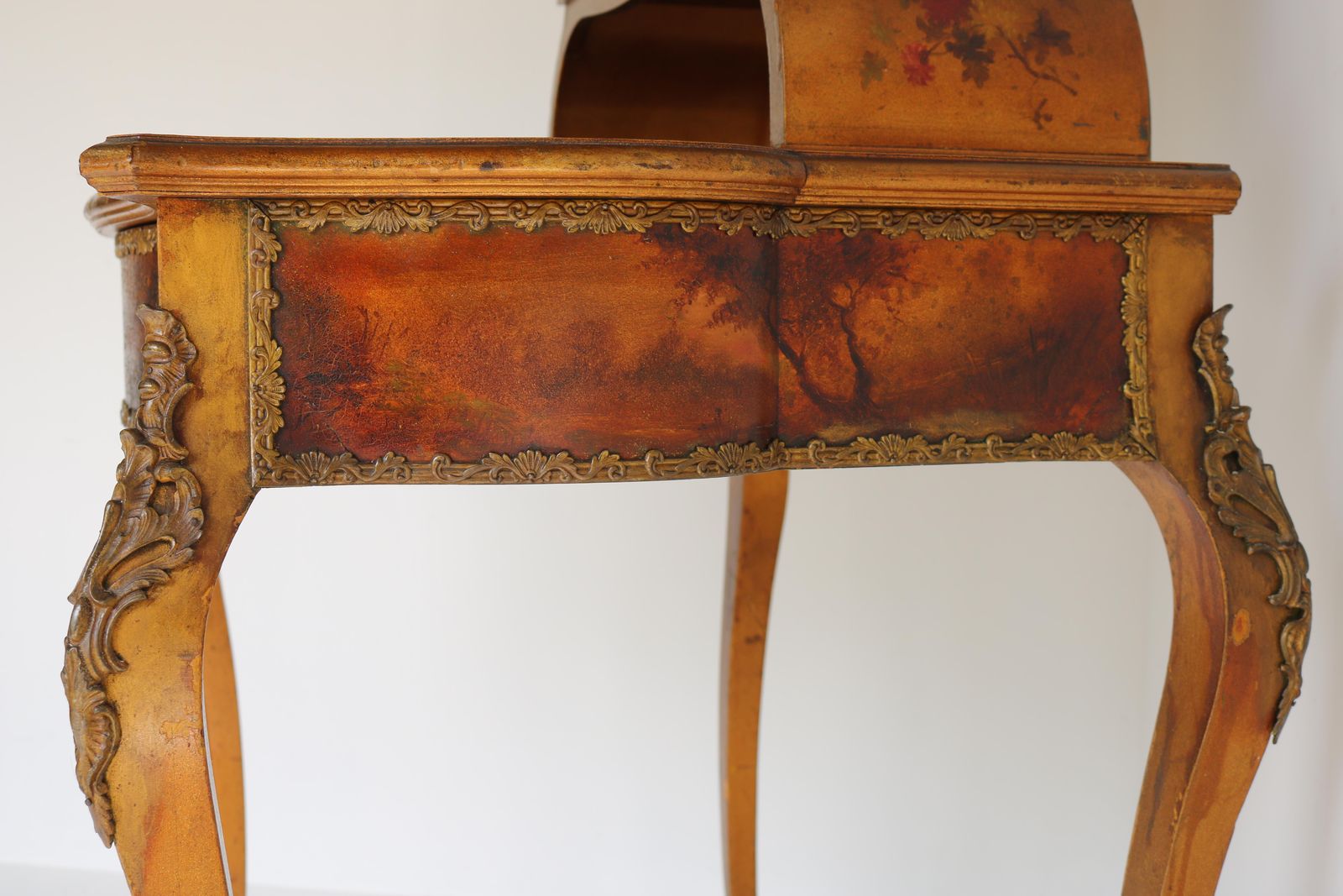Italian Renaissance Dressing Table 19th Century Hand Painted By Müller Morten photo buy