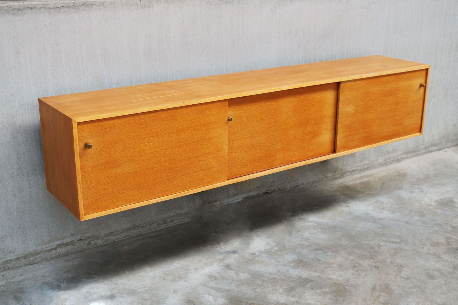 Zwevend Dressoir 'Abstracta' Van Jos De Mey Voor Van Den Berghe Pauvers, Eiken, 1960 photo Meubels