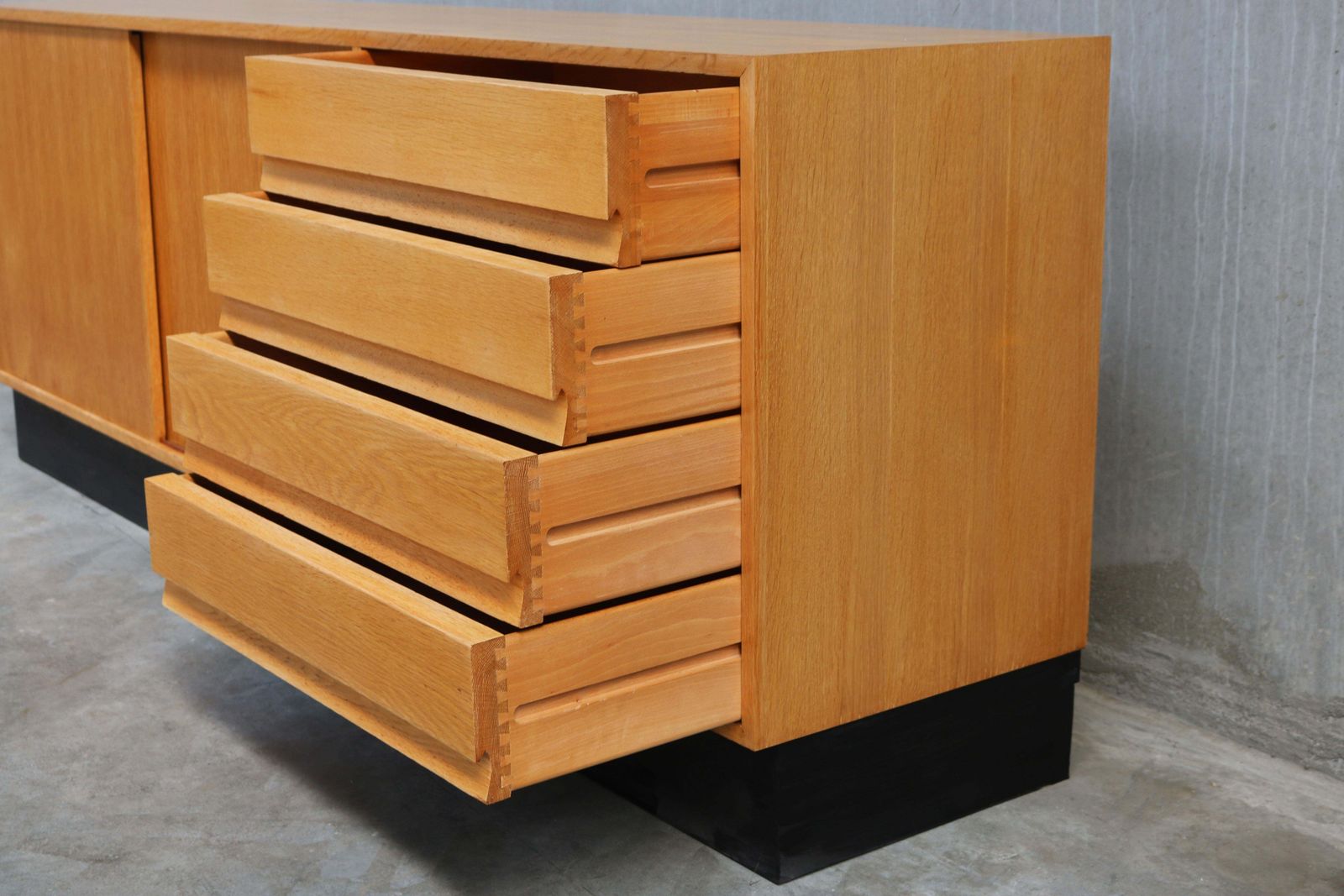 Design Sideboard Model: Abstracta By Jos De Mey For Van Den Berghe Pauvers Oak photo 3889.0