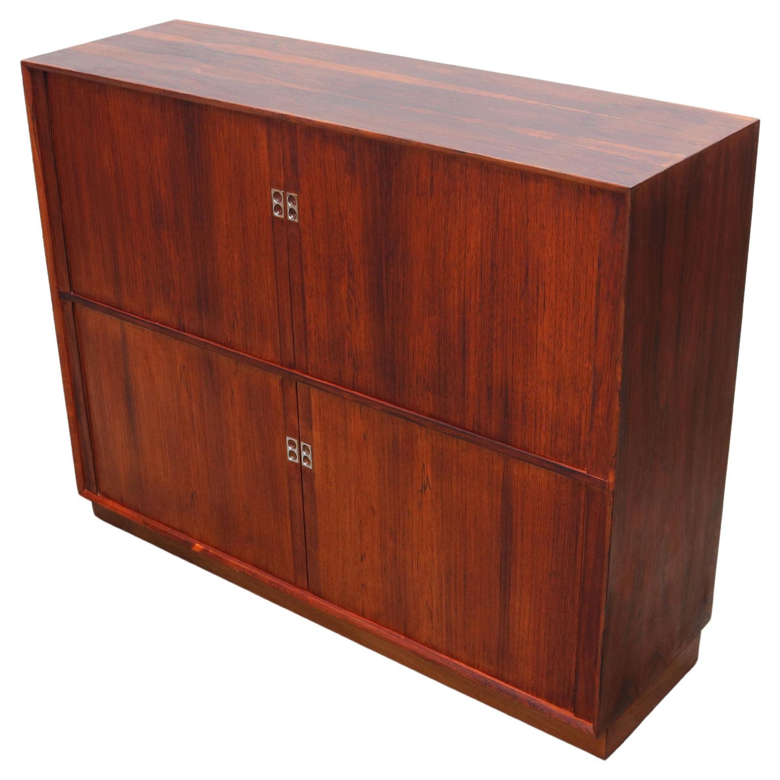 Rare Danish Design Sideboard With Tambour Doors By Arne Vodder For Sibast 1958