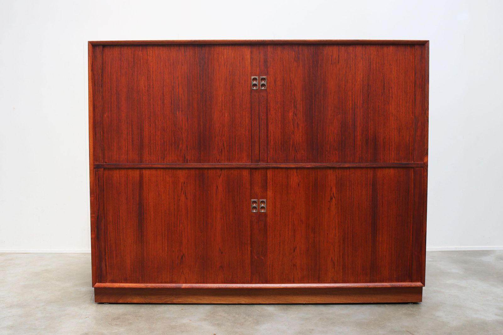 photo vintage Rare Danish Design Sideboard With Tambour Doors By Arne Vodder For Sibast 1958