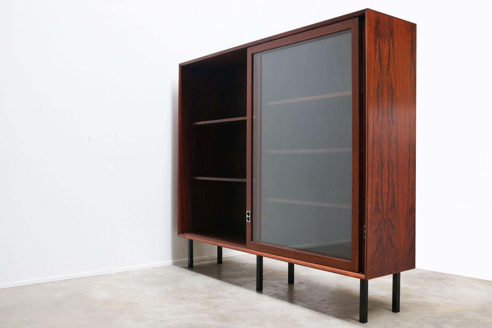 Unique Danish Design Rosewood Bookcase By Arne Vodder For Sibast Furniture 1958 photo vinterior