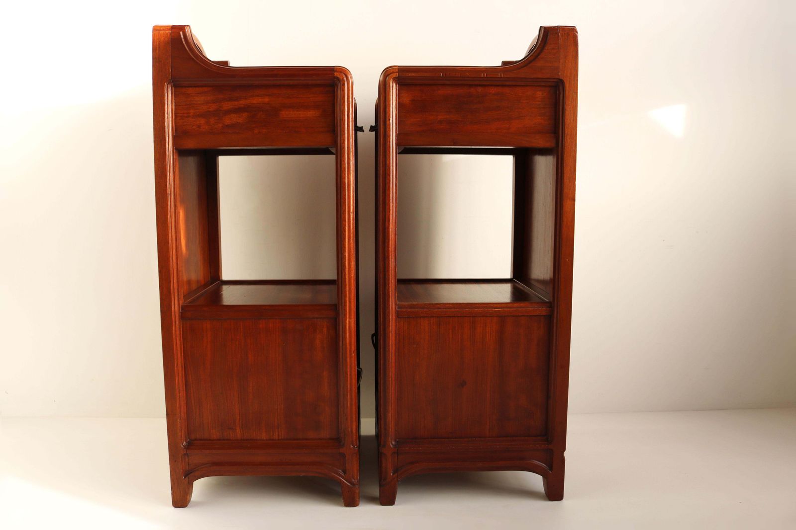 photo for sale Gorgeous Art Nouveau / Art Deco Pair Antique Nightstands Paul Alexandre Dumas