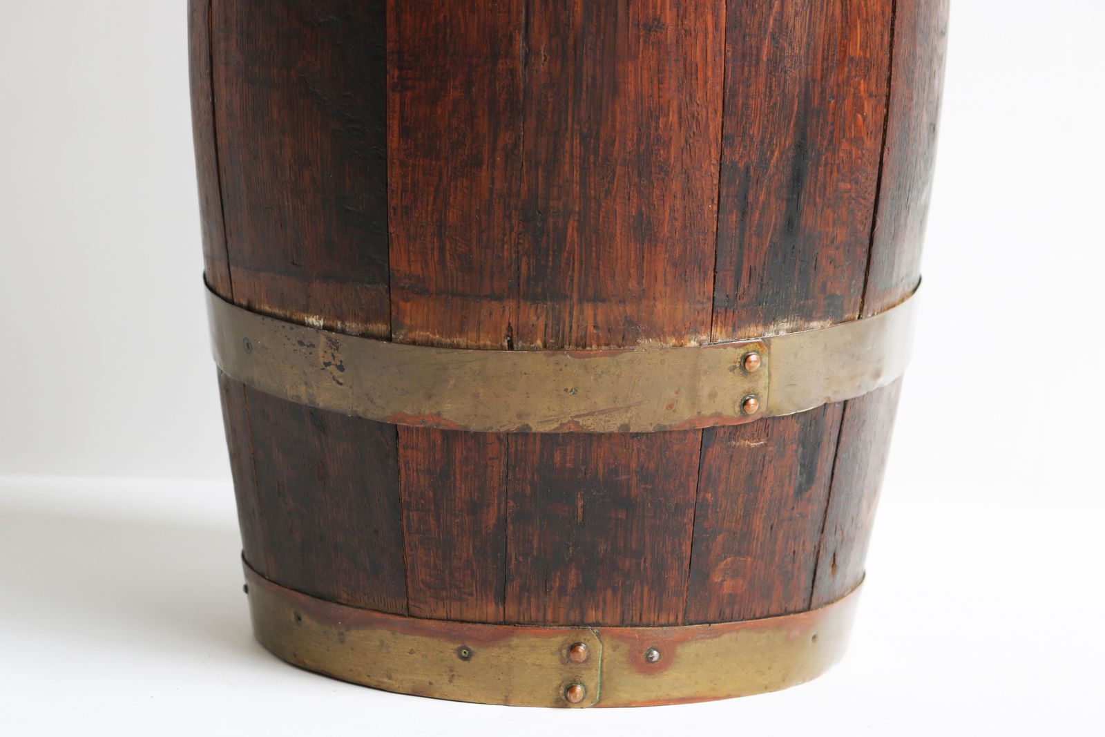 Antique Barrel Umbrella Stand Stick Stand 1900s English Country Rustic Style photo buy