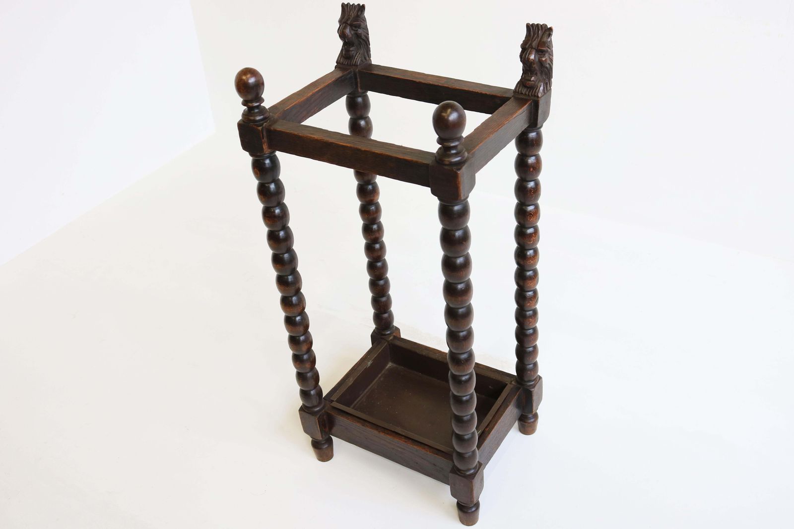Antique French Renaissance Umbrella Stand / Stick Holder 19th Century Lion Masks photo 848.0