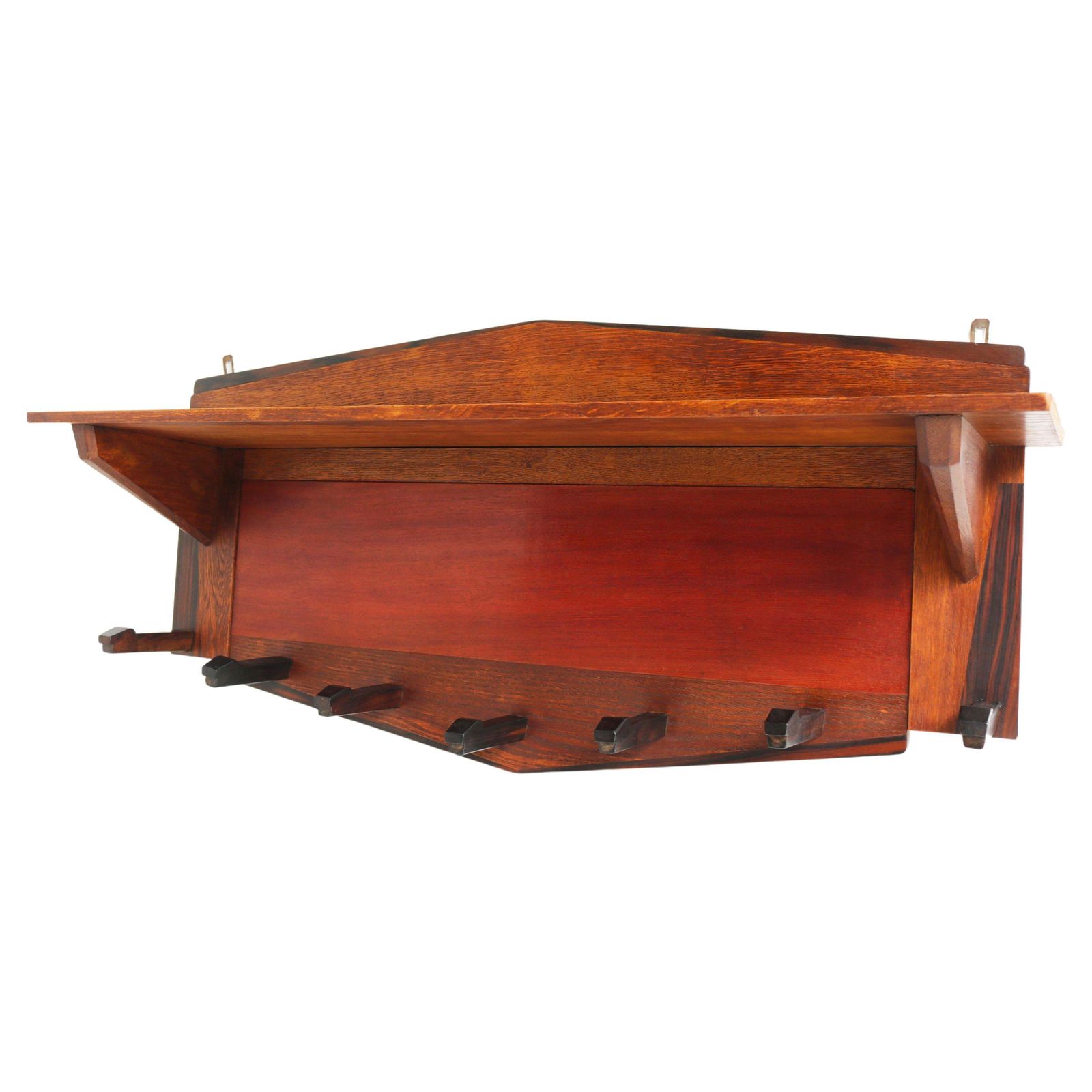 Dutch Art Deco Coat Rack Amsterdam School By P.E.L. Izeren 1930 Genneper Molen
