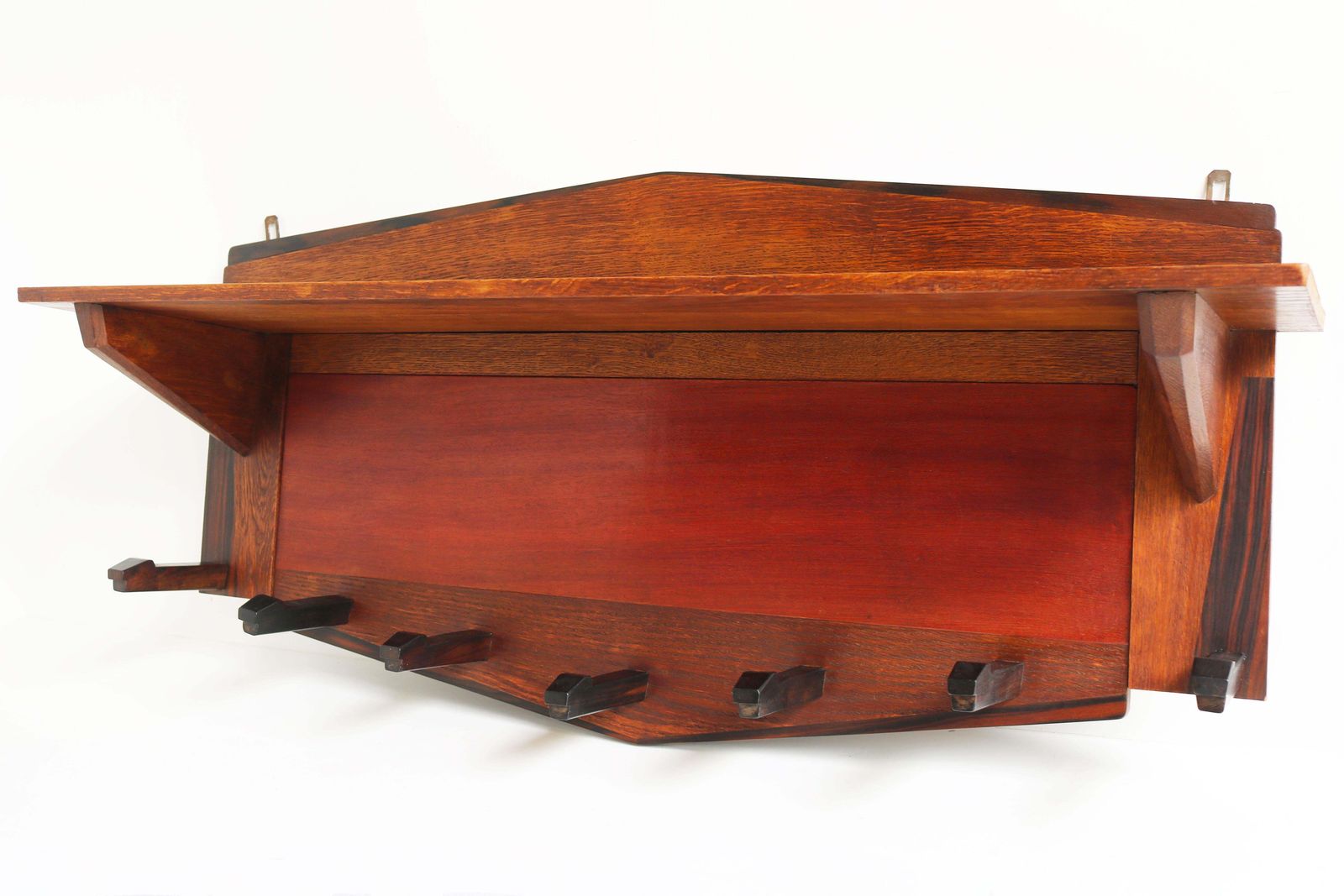 photo furniture Dutch Art Deco Coat Rack Amsterdam School By P.E.L. Izeren 1930 Genneper Molen
