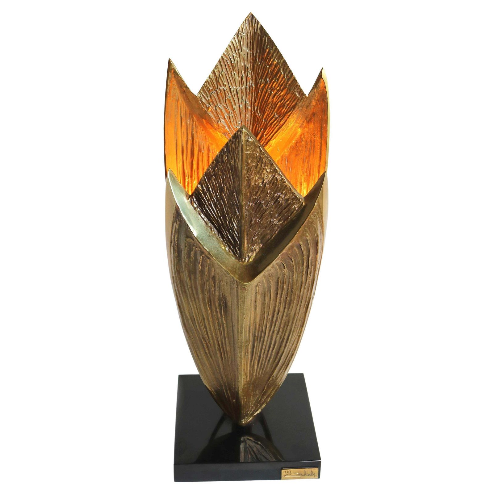 Bronzen Tafellamp Cythere Van Chrystiane Charles Voor Maison Charles, Frankrijk, Ca. Jaren 1970 photo furniture