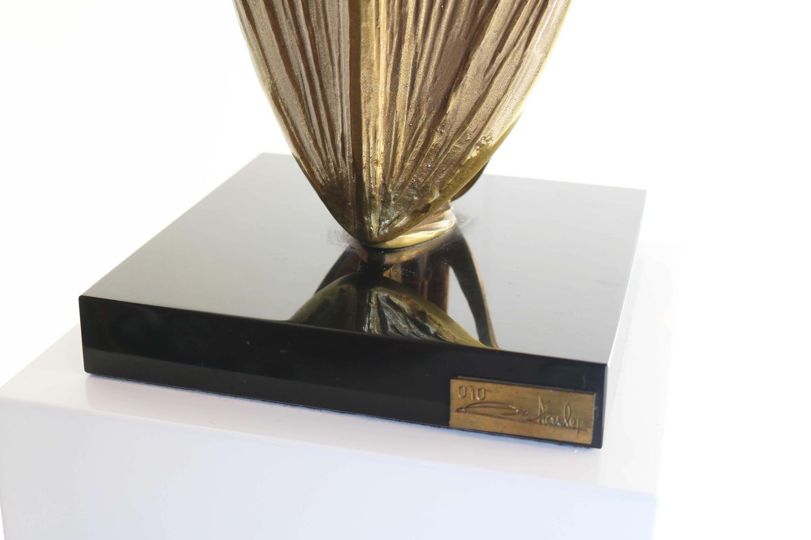 Bronze Table Lamp Cythere By Chrystiane Charles For Maison Charles, France 1970s photo buy