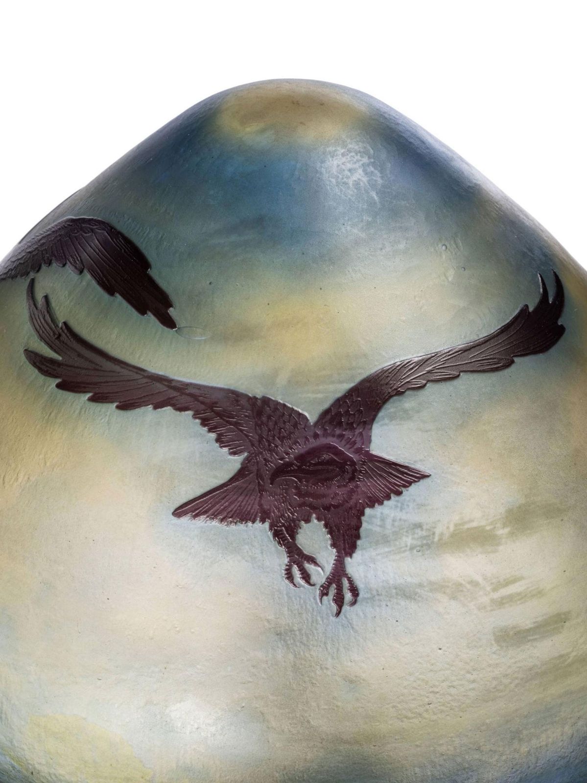 French Art Nouveau Table Lamp By Emile Galle ''Vosges Paysage'' Cameo Glass 1900 photo furniture
