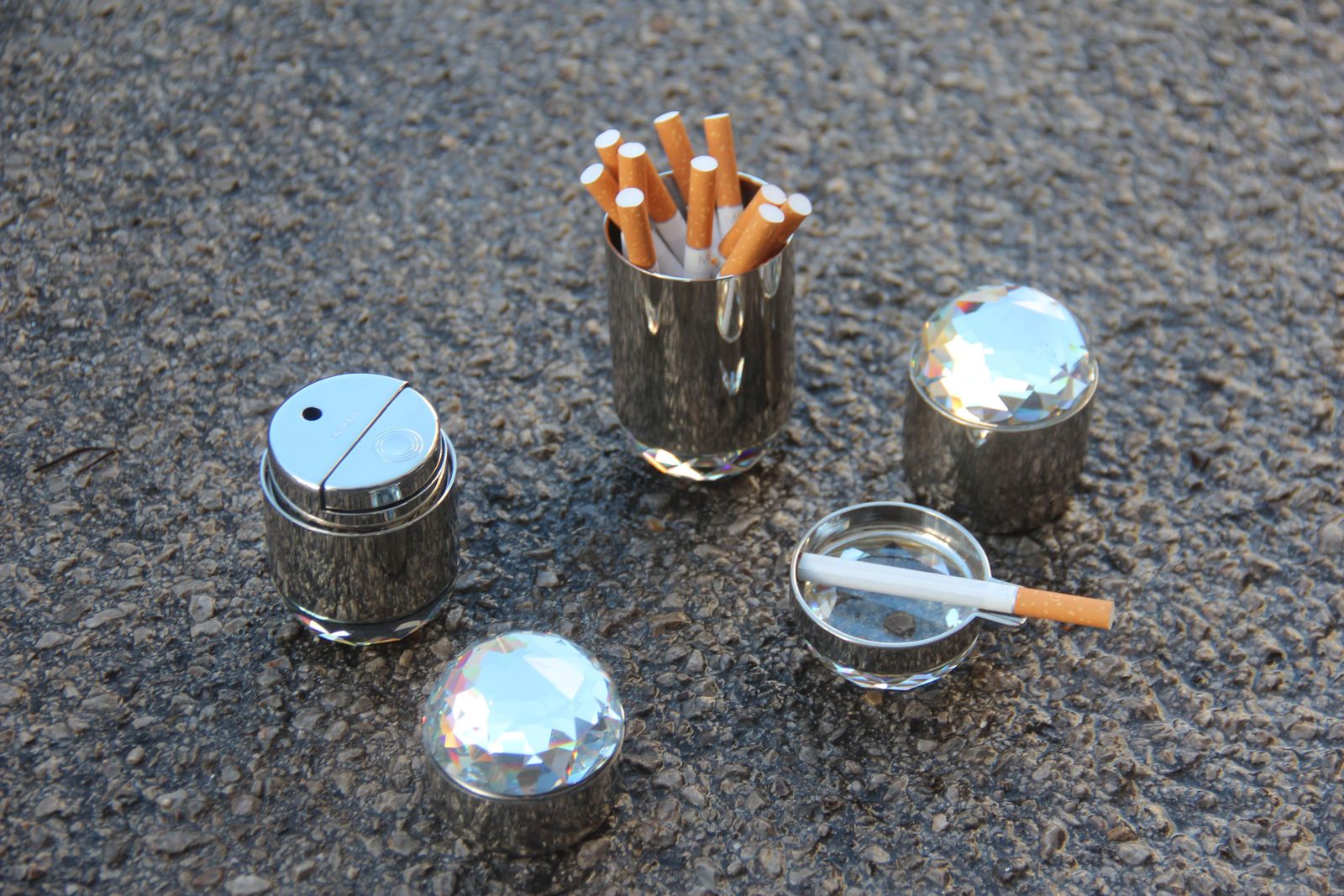 Luxury Set Smoke Steel And 1970 Swarovsky Crystals For A Big Yacht Diamonds Chic photo 1896.0