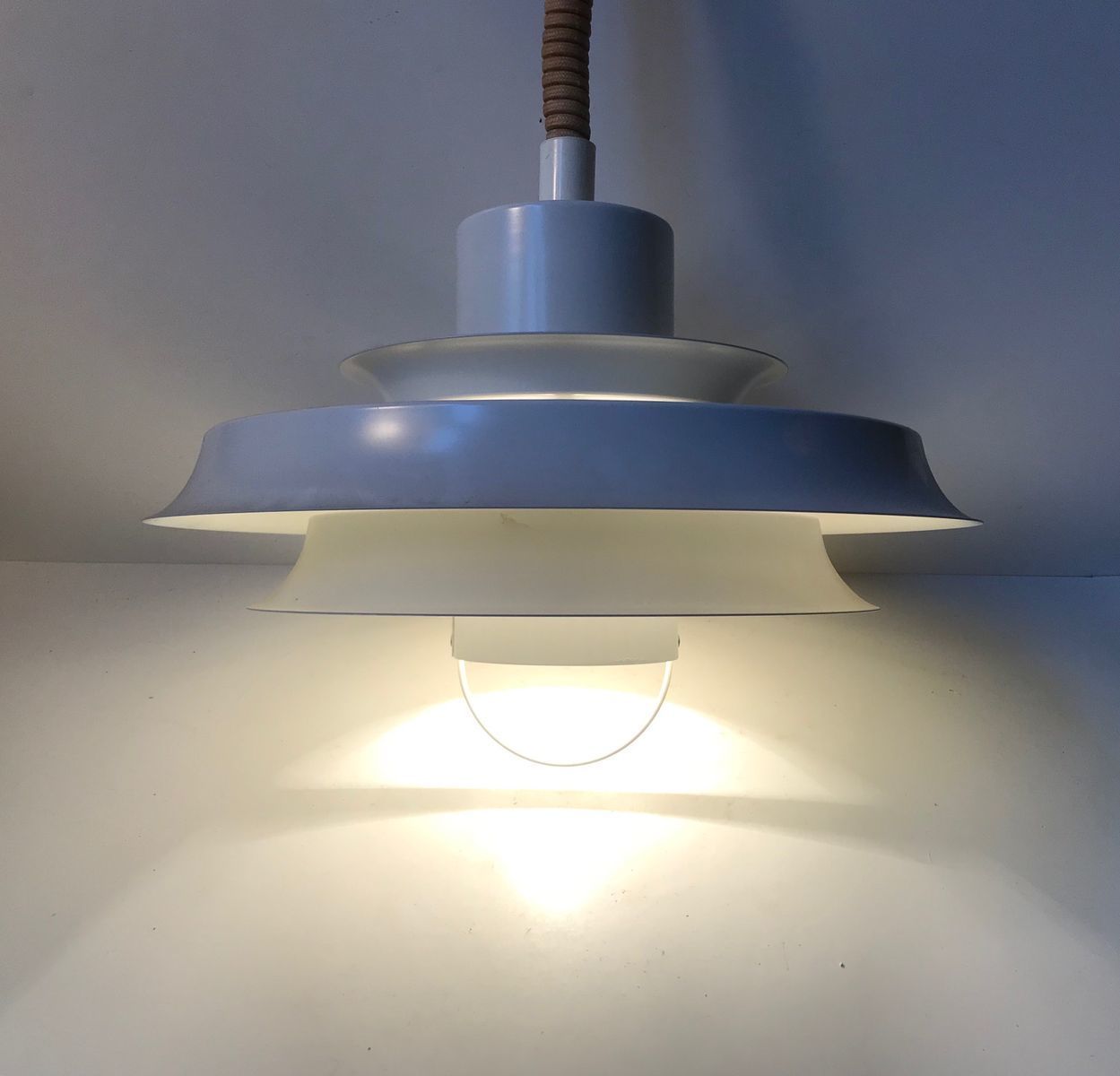 Vintage Danish Rise & Fall Pendant Lamp From Vitrika, 1970s photo 289.0