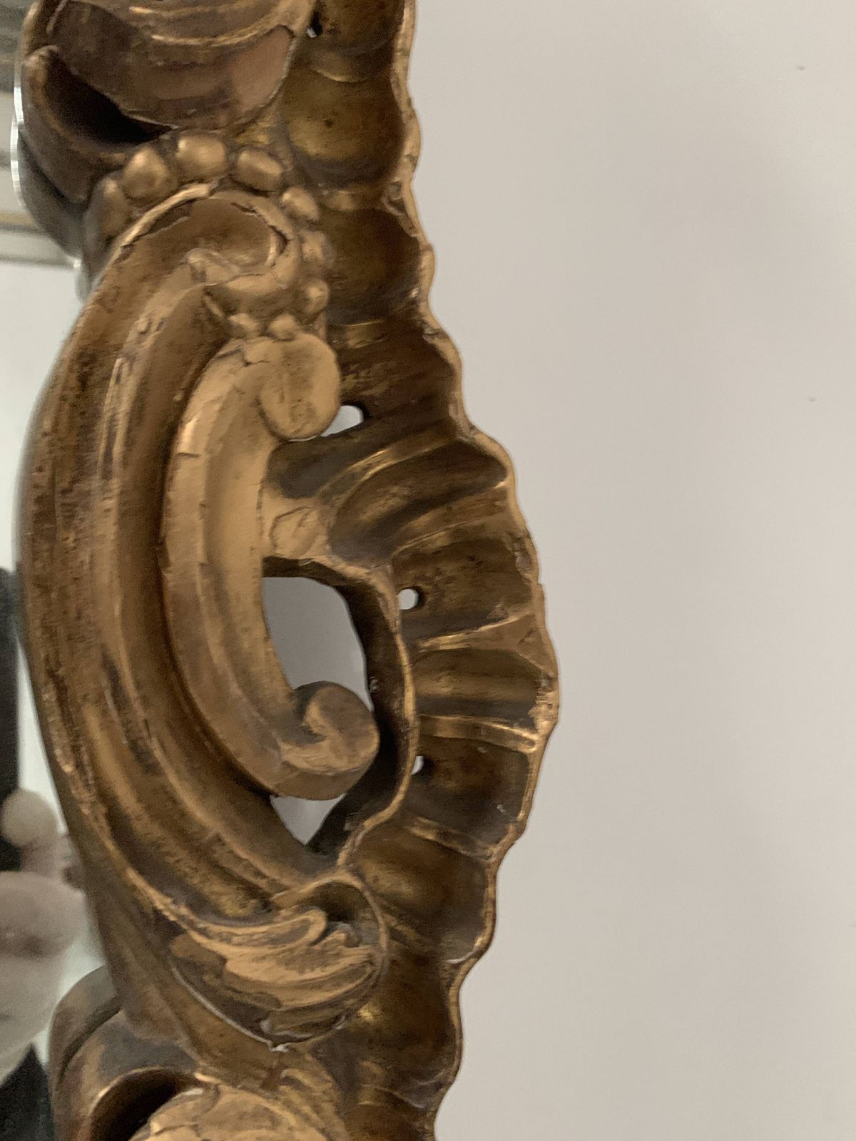 Louis XV Mirror In Carved Gilded Wood, Late 18th Century photo Home Decor