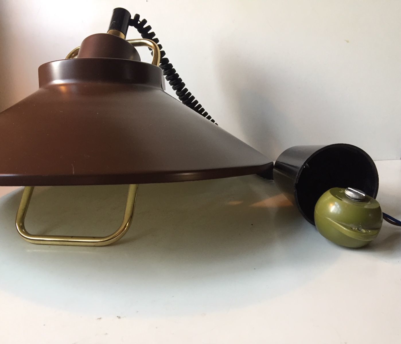 Deense Hanglamp Van Johannes Hammerborg Voor Fog & Mørup, Jaren 1970 photo for sale